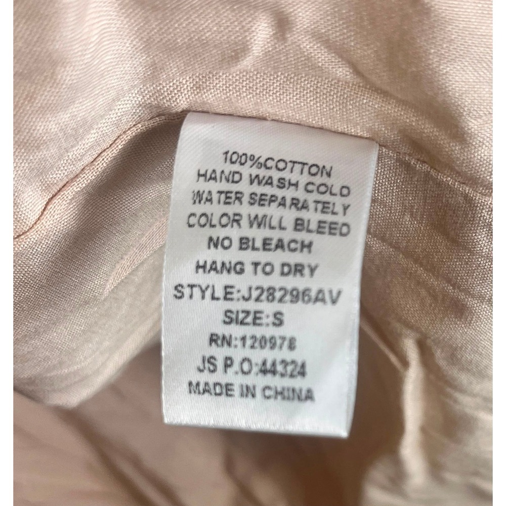 Talbots Womens Tan Herringbone Wool Blend Blazer Gold Button Jacket Size 8 - Picture 10 of 10